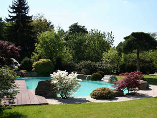Natural-Pool in Braunschweig, Kirchner Garten & Teich GmbH Kirchner Garten & Teich GmbH Vườn phong cách hiện đại