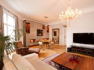 Wohnung, Gustav-Müller-Platz, Berlin, EINRAUMKONZEPT EINRAUMKONZEPT Living room