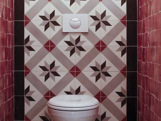 Aranżacje płytek cementowych w toaletach, Kolory Maroka Kolory Maroka Śródziemnomorska łazienka