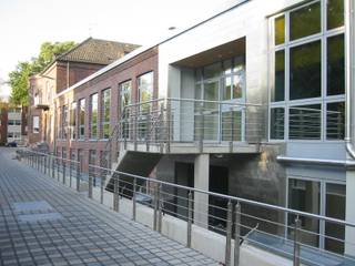 Umbau Textilfabrik in Mönchengladbach zu einem Bürogebäude, Klaus Schmitz-Becker Architekt Klaus Schmitz-Becker Architekt พื้นที่เชิงพาณิชย์