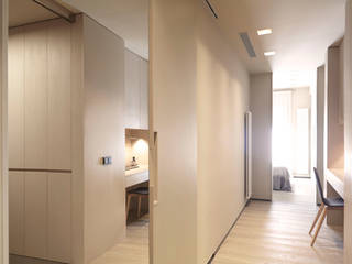 Sencillez visual de alta complejidad, Coblonal Arquitectura Coblonal Arquitectura Modern Corridor, Hallway and Staircase