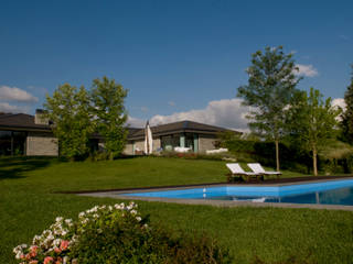 Villa Privata con piscina, Arch. Donato Panarese Arch. Donato Panarese Casas modernas