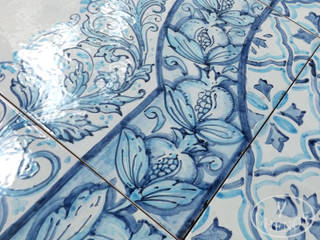 “Rosa azul”, ghenos ghenos Mediterranean style walls & floors