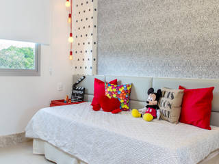 RESIDÊNCIA ITAIGARA, Milla Holtz & Bruno Sgrillo Arquitetura Milla Holtz & Bruno Sgrillo Arquitetura Modern style bedroom