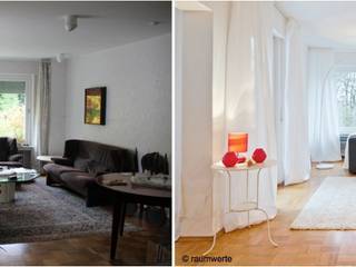 Home Staging Erbimmobilie 70er Jahre, raumwerte Home Staging raumwerte Home Staging Wohnzimmer