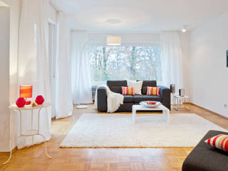 Home Staging Erbimmobilie 70er Jahre, raumwerte Home Staging raumwerte Home Staging Wohnzimmer