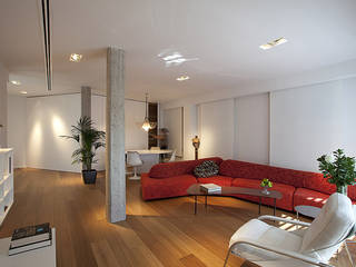 Ático en Valencia, Laura Yerpes Estudio de Interiorismo Laura Yerpes Estudio de Interiorismo Modern living room