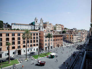 interno1 - attico a Piazza di Spagna, maurizio pappalardo romina fava maurizio pappalardo romina fava 모던스타일 주택