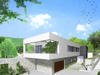 Villa Gaïa - En construction, MAAD Architectes MAAD Architectes Moderne Häuser