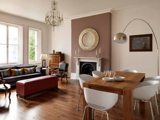 Belsize Park Gardens, Living in Space Living in Space Ruang keluarga: Ide desain interior, inspirasi & gambar