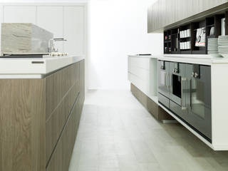 E2.30 terroso texturado / blanco texturado, GAMA-DECOR S.A. GAMA-DECOR S.A. Cozinhas modernas