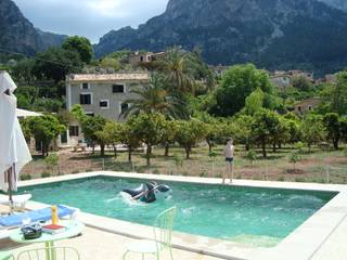 Außenpool Biniaraix, Mallorca, L 02 – Landschaftsarchitektur L 02 – Landschaftsarchitektur Сад