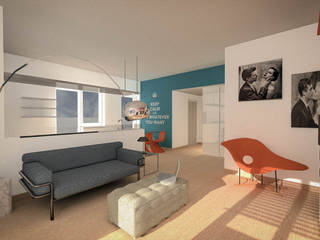 Appartamento privato - Roma, Marco D'Andrea Architettura Interior Design Marco D'Andrea Architettura Interior Design Living room