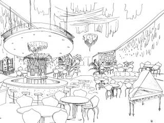 Idea para un ristorante de lujo en el Golden Mile, Marbella, Alia B Designs Alia B Designs