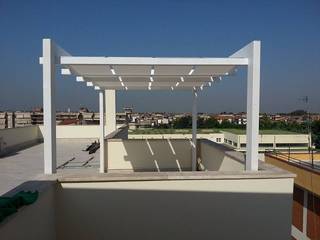 Gazebo con teli, RicreArt - Italmaxitetto RicreArt - Italmaxitetto Jardines de estilo moderno