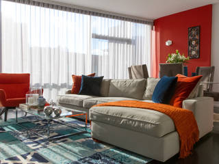 Hells Kitchen Penthouse, Bhavin Taylor Design Bhavin Taylor Design Ruang keluarga: Ide desain interior, inspirasi & gambar