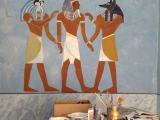 Gestaltung eines Ägyptischen Gästezimmers, Illusionen mit Farbe Illusionen mit Farbe