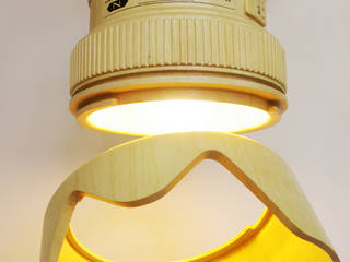 DSLR Paparazzi lamp, Monoculo Design Studio Monoculo Design Studio ห้องทำงาน/อ่านหนังสือ