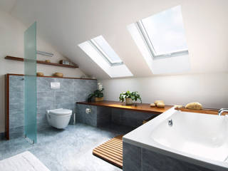 KLASSISCHES EINFAMILIENHAUS, b2 böhme PROJEKTBAU GmbH b2 böhme PROJEKTBAU GmbH Classic style bathrooms