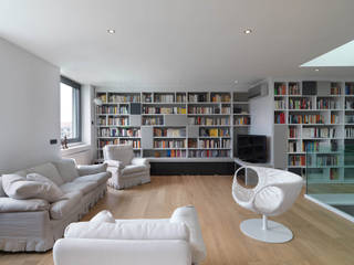 Recupero Sottotetto - Duplex 1, enzoferrara architetti enzoferrara architetti Modern living room