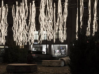 Weihnachtsbeleuchtung Kurfürstendamm, Berlin, Brut Deluxe Architektur + Design Brut Deluxe Architektur + Design Ticari alanlar