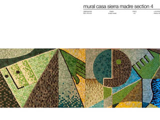 CASA SIERRA MADRE MEXICO , Martin Brown Mosaics Martin Brown Mosaics Nowoczesne ściany i podłogi