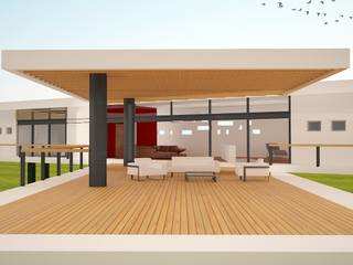 Casa Valle de Bravo, Arquitectura Libre Arquitectura Libre Balcones y terrazas modernos