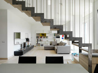 Recupero Sottotetto - Duplex 2, enzoferrara architetti enzoferrara architetti Modern living room