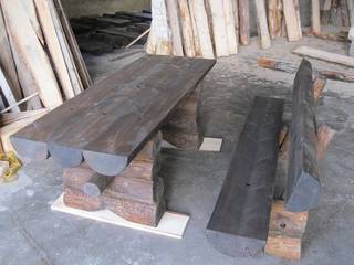 Rustic Garden Furniture Set for Pub and Beer Gardens in UK, Baltic Gardens Ltd Baltic Gardens Ltd Rustic style garden