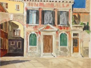 Venetian House, Valerie Cook House Portraits Valerie Cook House Portraits راهرو سبک کلاسیک، راهرو و پله