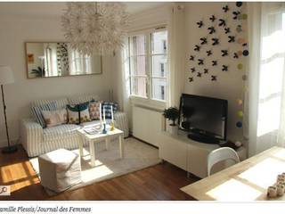 Salon d'été style scandinave, La Decorruptible La Decorruptible Scandinavian style living room