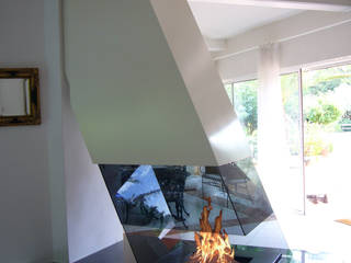 cheminée contemporaine, Bloch Design Bloch Design Salas de estilo moderno