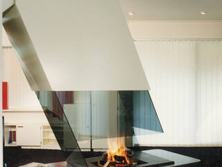 cheminée contemporaine, Bloch Design Bloch Design Salas de estilo moderno