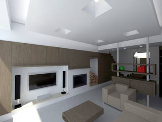 Casa DD, pt architetti pt architetti Modern living room