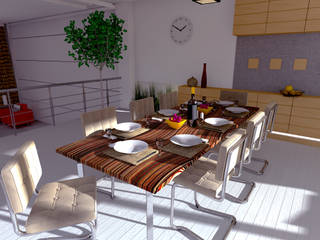 Libra Plattenmaterial, DeBrugger DeBrugger Modern dining room
