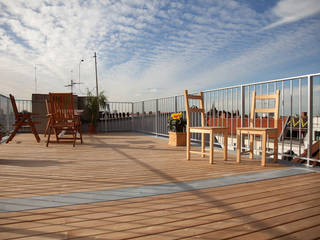 Teak Holzterrasse, BS - Holzdesign BS - Holzdesign Balcony, veranda & terrace