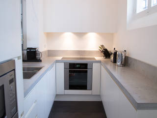Private apartment - Rue de Seine, Paris , Concrete LCDA Concrete LCDA Modern Kitchen