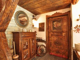 homify Rustic style corridor, hallway & stairs