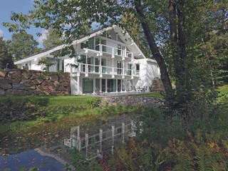 Luxus-Glashaus im Sauerland, DAVINCI HAUS GmbH & Co. KG DAVINCI HAUS GmbH & Co. KG Modern houses