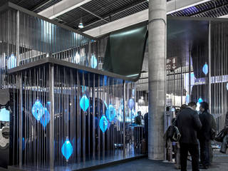 YOTA DEVICES PAVILION, MOBILE WORLD CONGRESS, 2013, EXTERNAL REFERENCE ARCHITECTS EXTERNAL REFERENCE ARCHITECTS Commercial spaces