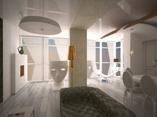 alexander penthouse, labzona labzona Ruang Keluarga Modern