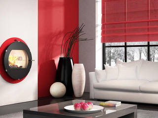Cheminées contemporaines et modernes - Seguin Duteriez, GROUPE SEGUIN DUTERIEZ GROUPE SEGUIN DUTERIEZ Modern Living Room