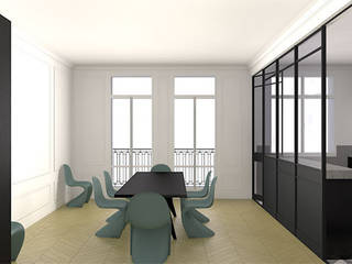 Rénovation Appartement Haussmannien - Champ de Mars, +33architectes +33architectes 모던스타일 주방