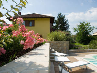 Giardino privato con piscina al lago, Studio Green Design Studio Green Design Modern Bahçe