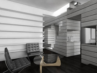 CASA DEL FILOSOFO, DELISABATINI architetti DELISABATINI architetti Minimalist living room