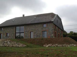 LANDHUIS HENUMONT - BELGISCHE ARDENNEN, D. M. Alferink architect D. M. Alferink architect 컨트리스타일 주택