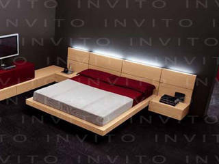 Recámaras INVITO, INVITO INVITO Minimalist bedroom Beds & headboards