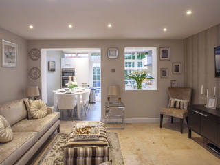 Living room - Canary Wharf, Millennium Interior Designers Millennium Interior Designers Вітальня