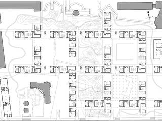 INTERNATIONAL COMPETITION FOR THE DESIGN OF AN URBAN BLOCK IN THE HISTORICAL CENTRE OF BELGOROD, DELISABATINI architetti DELISABATINI architetti Rooms