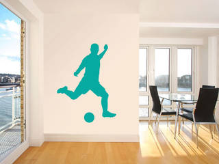 Wandtattoo - Fussballer 1 K&L Wall Art Moderner Fitnessraum Fitnessraum